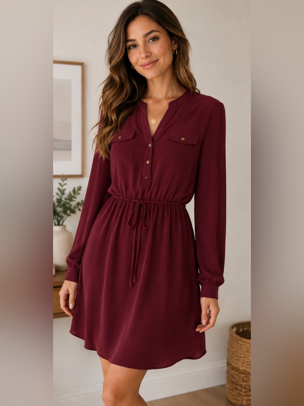 Banana Republic Heritage Collection Burgundy Dress – Size 2